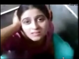Indian desi bhabhi sucking her boyfriend's dick in bathroom