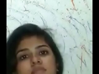 Super-sexy Desi Indian Youthfull Girl demonstrating boobs