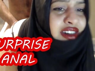 excruciating surprise ass-fuck with married hijab nymph