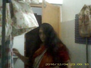 fabulous mature indian milf unwrapping her saree in bathroom teaser video