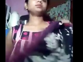Indian huge melons aunt eliminating infront of web cam